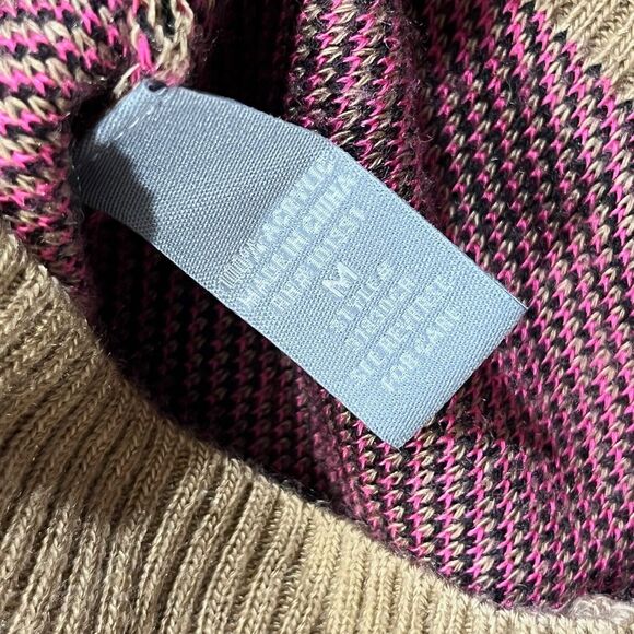 Charlotte Russe Cheetah Leopard Print Cardigan Sweater Button Up Sz M Tan Pink - Picture 4 of 9